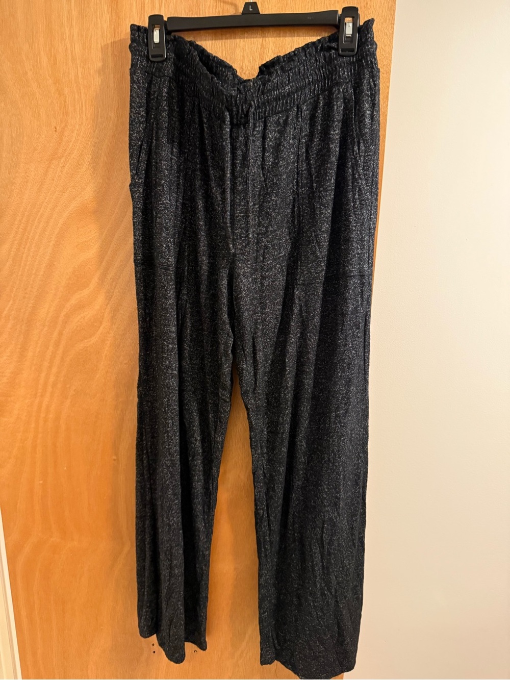 Woman’s Black Metallic Lounge Pants